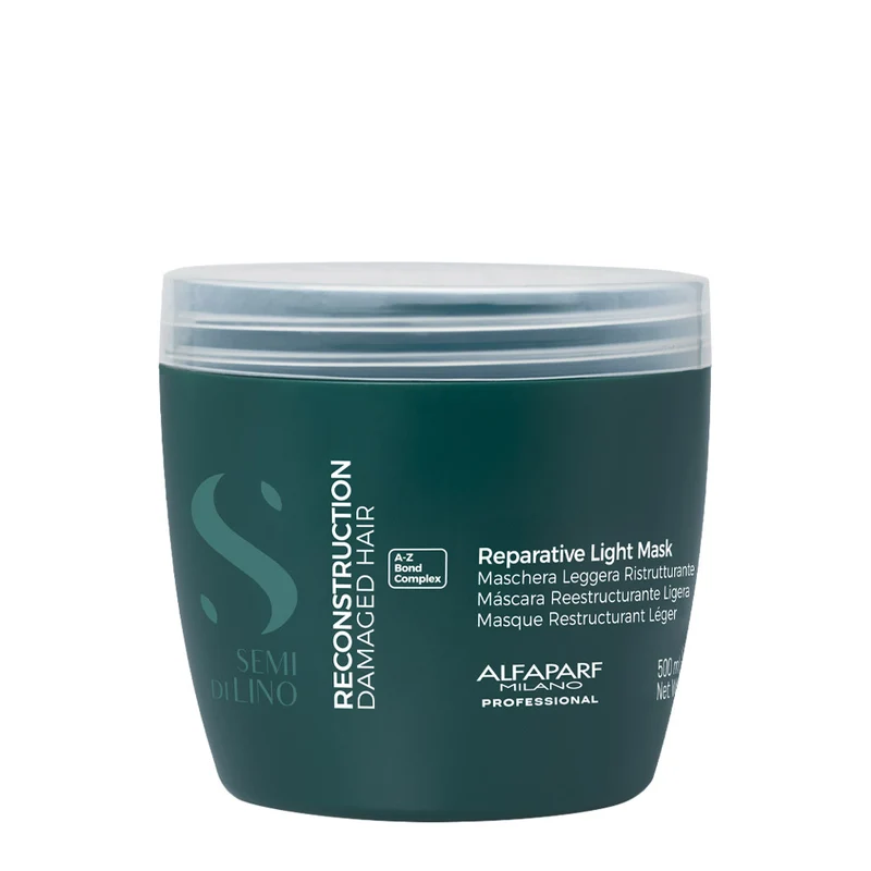 Alfaparf Milano Semi di Lino Reconstruction Reparative Light Mask 500ml - masque restructurant pour cheveux fins