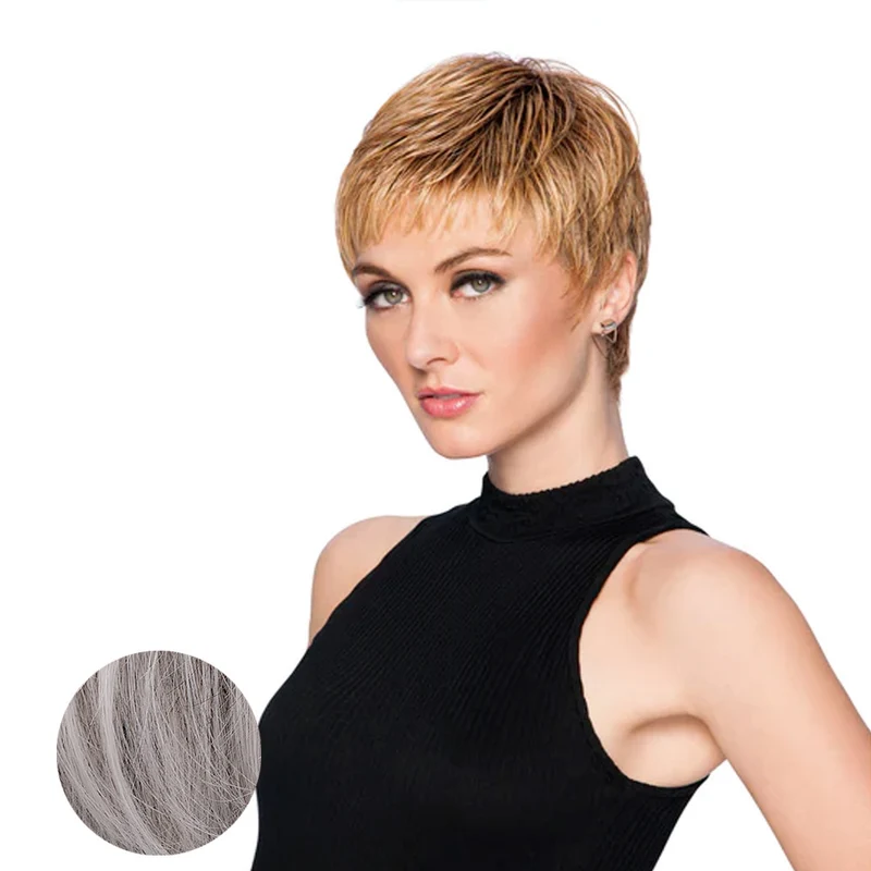 Hairdo Textured Cut Perruque gris clair