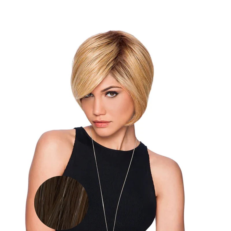 Hairdo Bob Dégradé Perruque Noir Marron Foncé