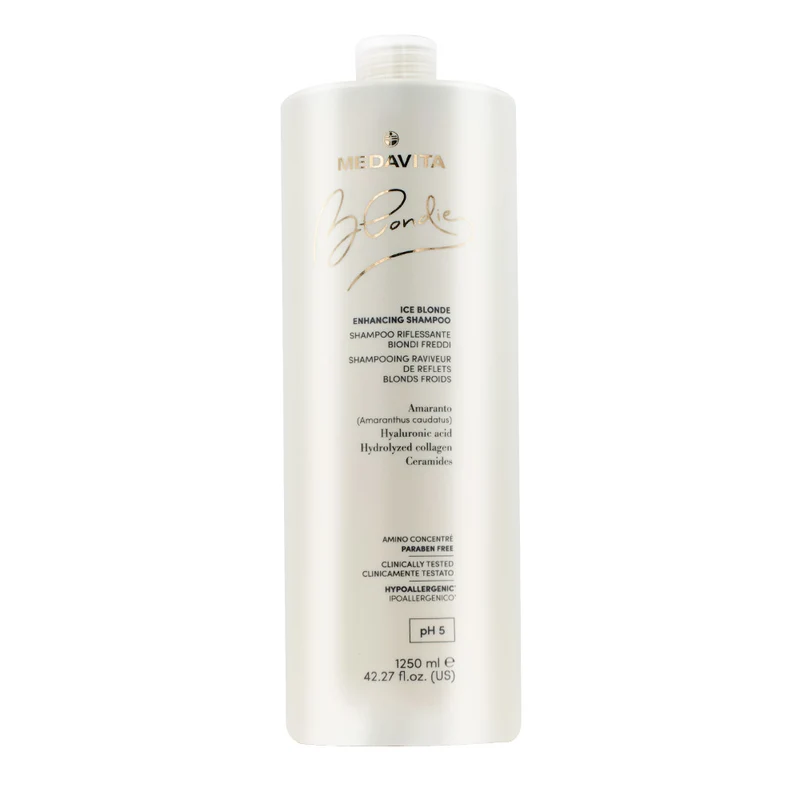 Medavita Blondie Ice Blonde Enhancing Shampoo 1250ml - shampoing rehausseur de reflets blonds froids