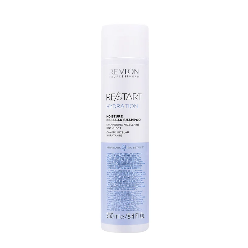 Revlon Restart Hydration Moisture Micellar Shampoo 250ml - shampooing hydratant cheveux secs