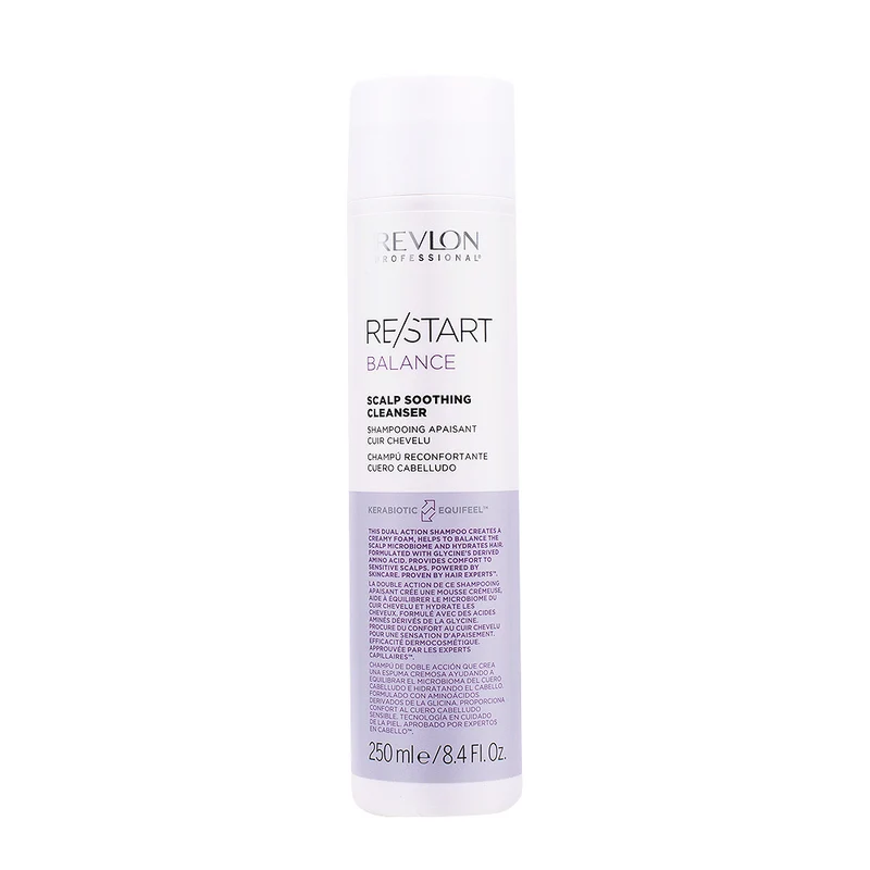 Revlon Restart Balance Scalp Soothing Cleanser 250ml - shampoing cuir chevelu sensible