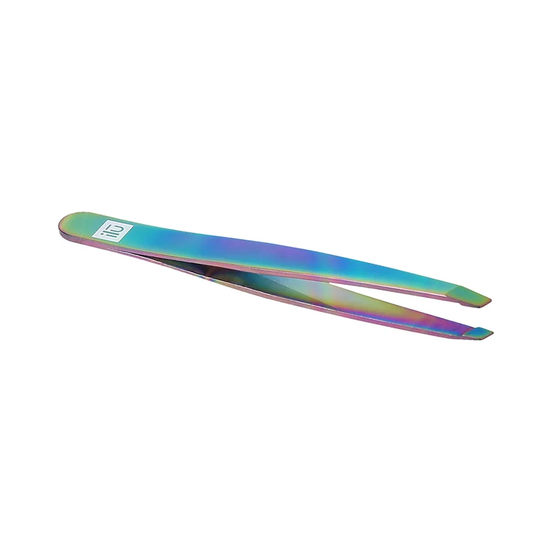 Ilū Make Up Tweezers Slant Rainbow - pinces à épiler sourcils