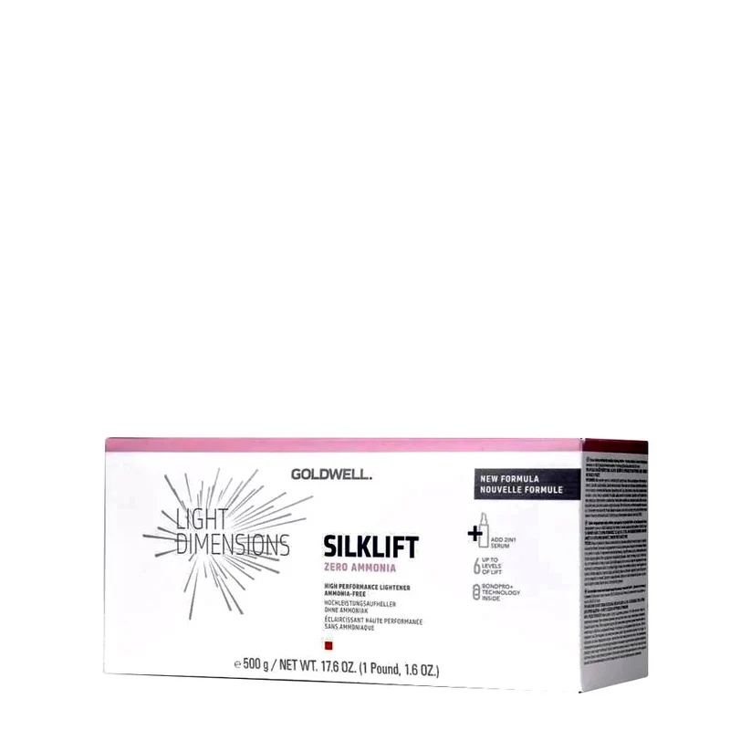 Goldwell Light Dimension Silklift Control Ash Up Zero Ammonia 500gr - éclaircissant jusqu'à 6 niveaux sans ammoniaque