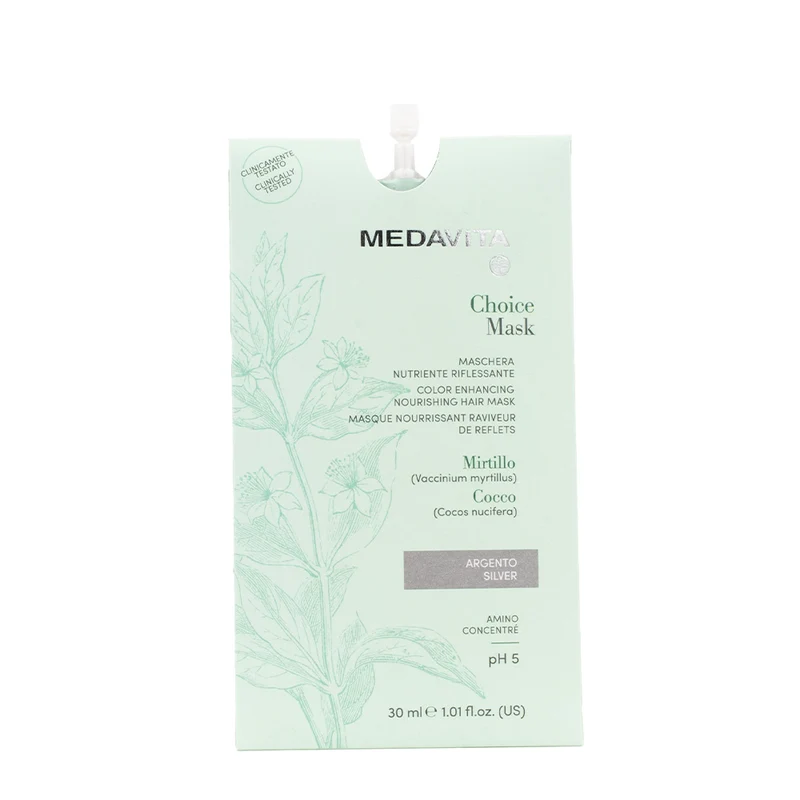 Medavita Lunghezze Choice Mask Silver 30ml - masque reflets nourissant argent
