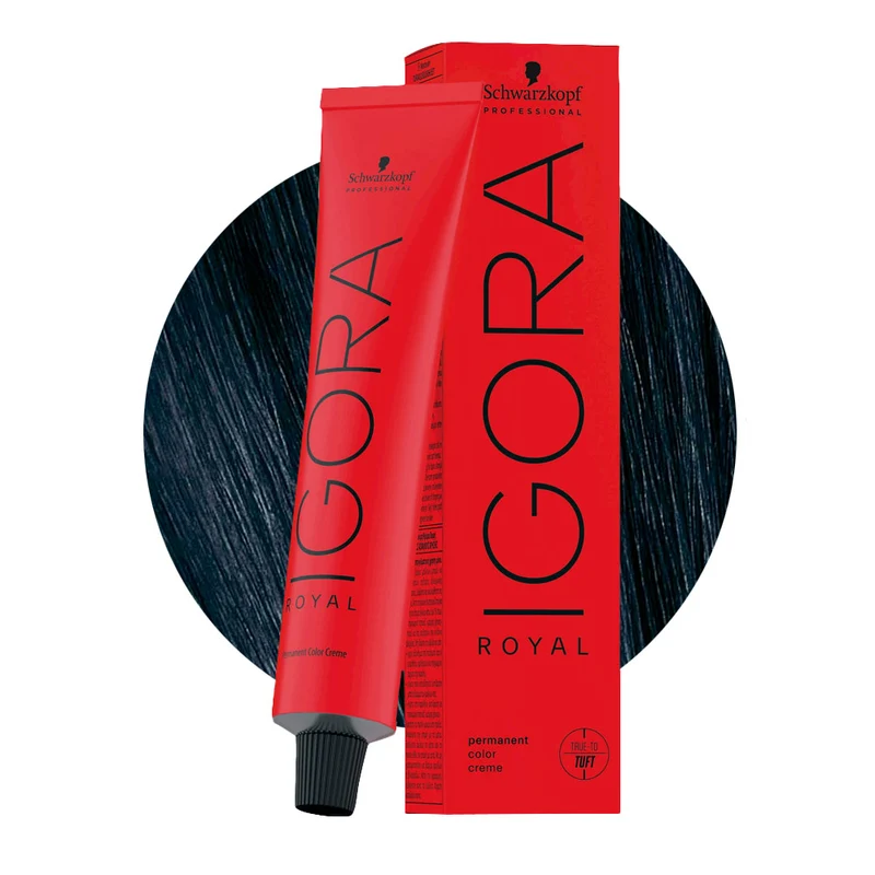 Schwarzkopf Igora Royal 1-1 Noir Cendré 60ml - coloration permanente