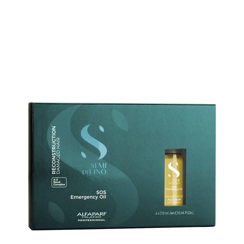 Alfaparf Milano Semi di Lino Reconstruction Reparative SOS Emergency Oil 6x13ml - traitement de restructuration