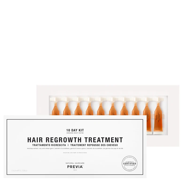 Previa Extra Life Hair Regrowth Treatment 10 Days Kit 10x3ml - traitement anti-amincissement