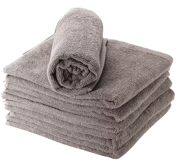 Serviette marron 100% coton (50x90cm) x6