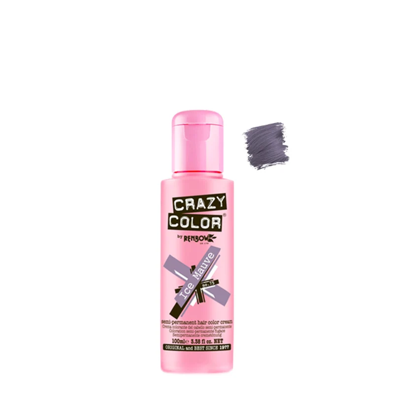 Crazy Color Ice Mauve n° 75, 100 ml - crème colorante cheveux mauve glacé