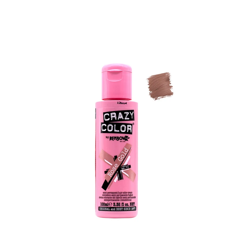 Crazy Color Rose Gold no 73, 100ml - Crème colorante Or Rose