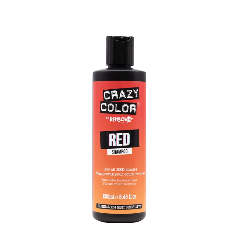 Crazy Color Shampoo Red 250ml - shampooing cheveux rouge