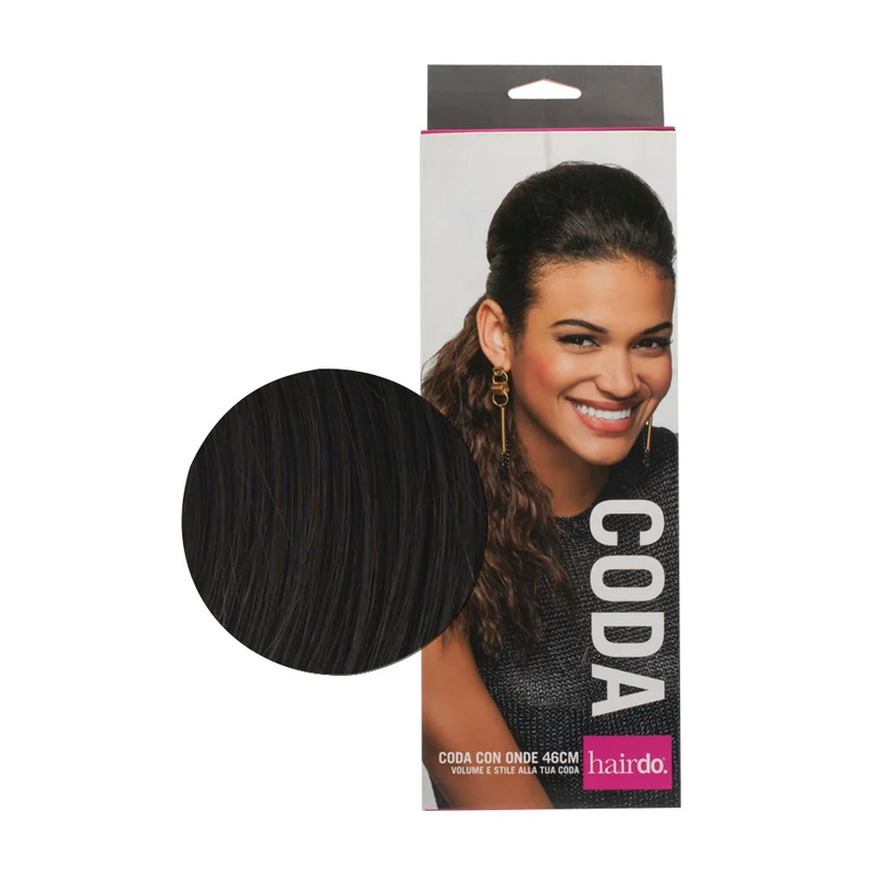 Hairdo Queue de Cheval R4 Vaguée Marron Foncé 46cm