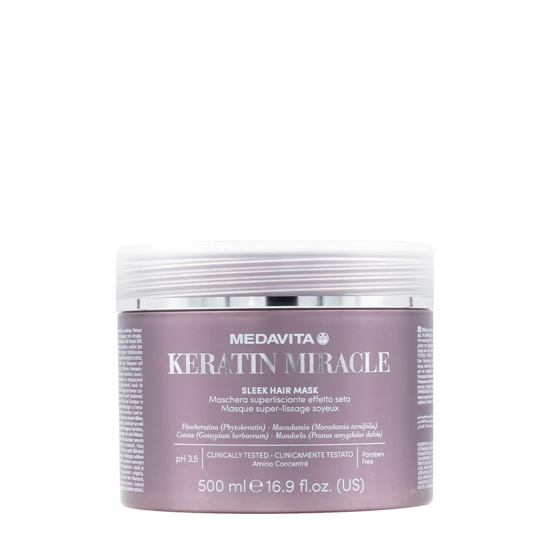 Medavita Lunghezze Keratin Miracle Sleek Hair Mask 500ml - masque lissant