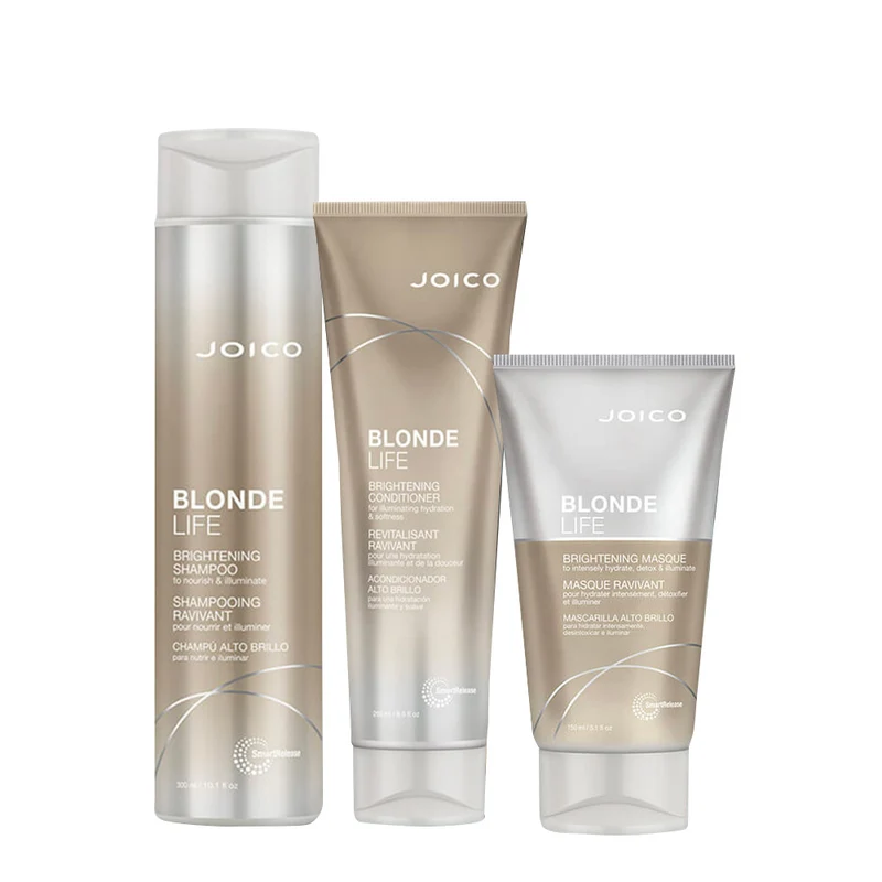 Joico Blonde Life Brightening Shampoo 300ml Conditioner 250ml Mask 150ml