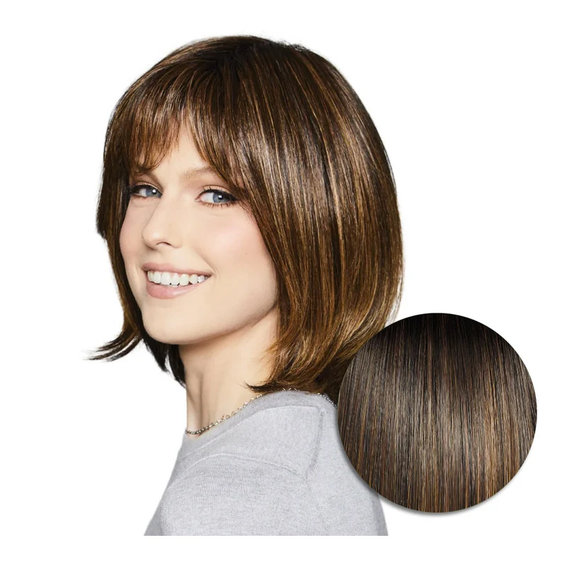 Hairdo Bouncy Bob RL8/29SS Marron Noisette Moyen - perruque coupe courte
