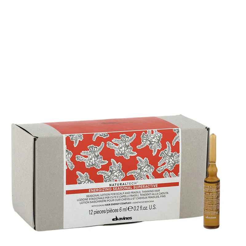 Davines Naturaltech Energizing Seasonal Superactive 12x6ml - flacons anti-chute