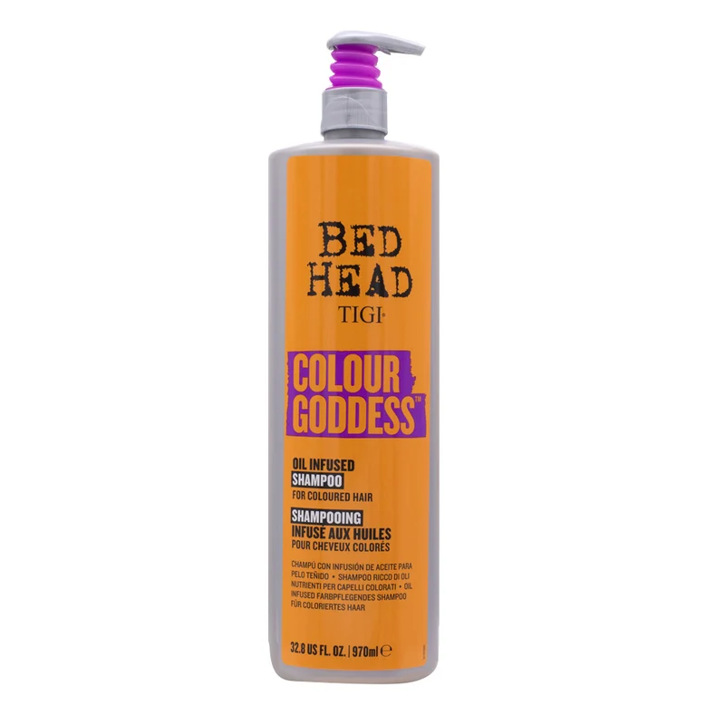 Tigi Bed Head Colour Goddess Oil Infused Shampoo 970ml - shampooing pour cheveux colorés