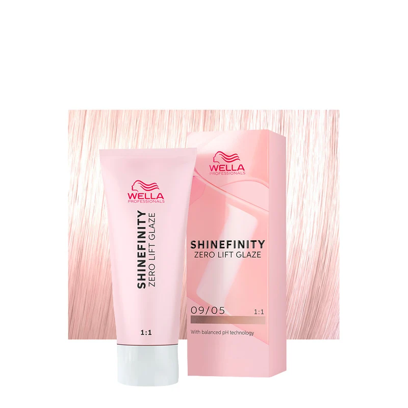 Wella Shinefinity Silk Blush 09/05 Blond Très Clair Acajou Naturel 60 ml - coloration demi-permanente