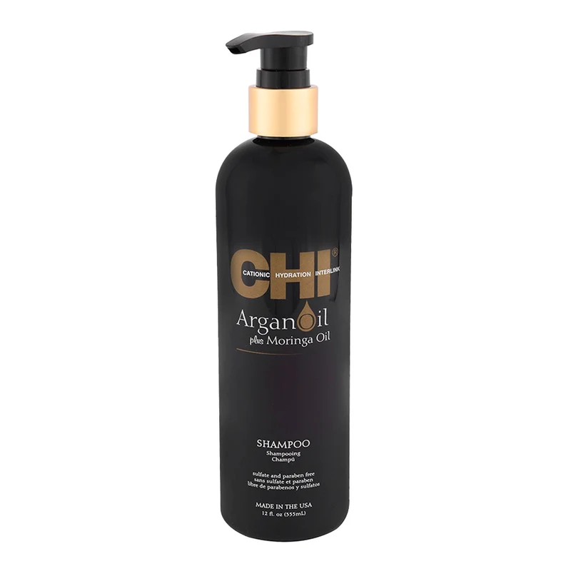 CHI Argan Oil Plus Moringa Oil Shampoo 355ml - shampoing hydratant