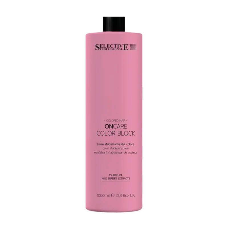 Selective Professional On Care Color Block Shampoo 1000ml - shampooing stabilisateur de couleur