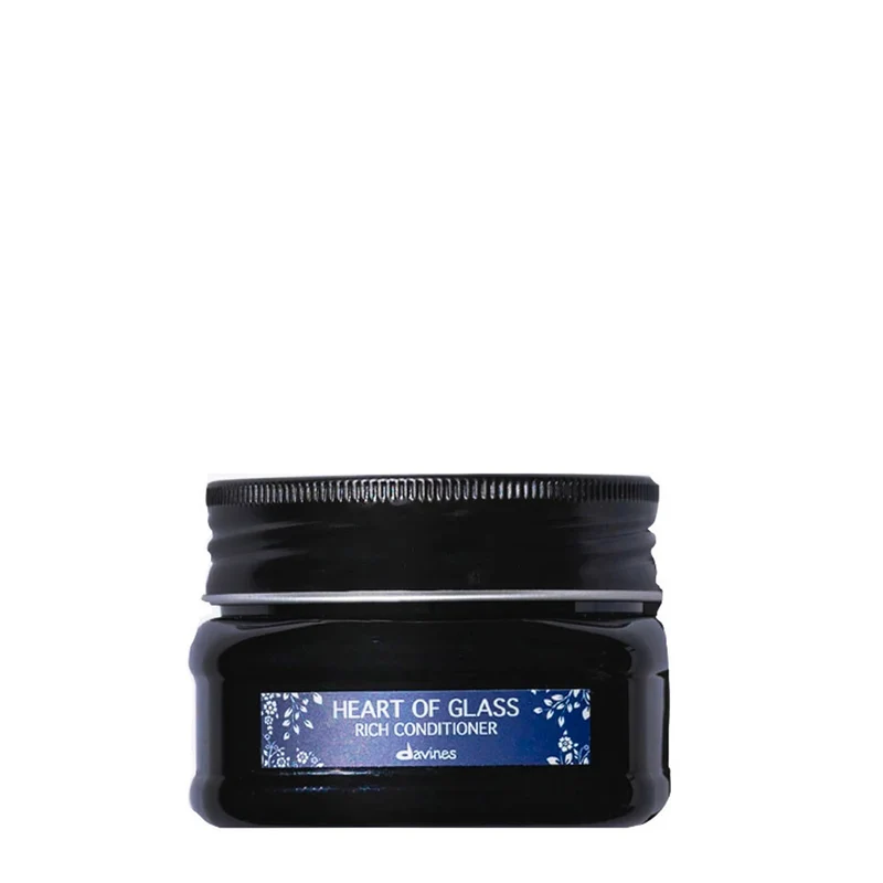 Davines Heart of Glass Rich Conditioner 90ml - après-shampooing fortifiant et revitalisant pour cheveux blonds