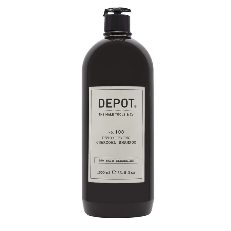 Depot Hair Cleansing No. 108 Detoxifying Charchoal Shampoo 1000ml - shampoing détoxifiant