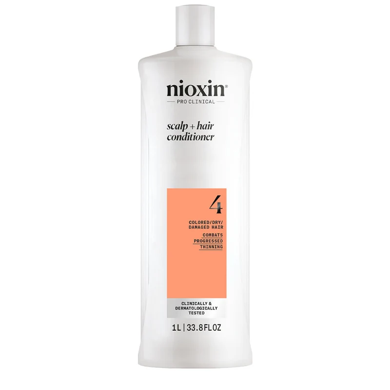 Nioxin Sistema 4 Scalp + Hair Conditioner 1000ml - après-shampooing fortifiant cheveux abîmés
