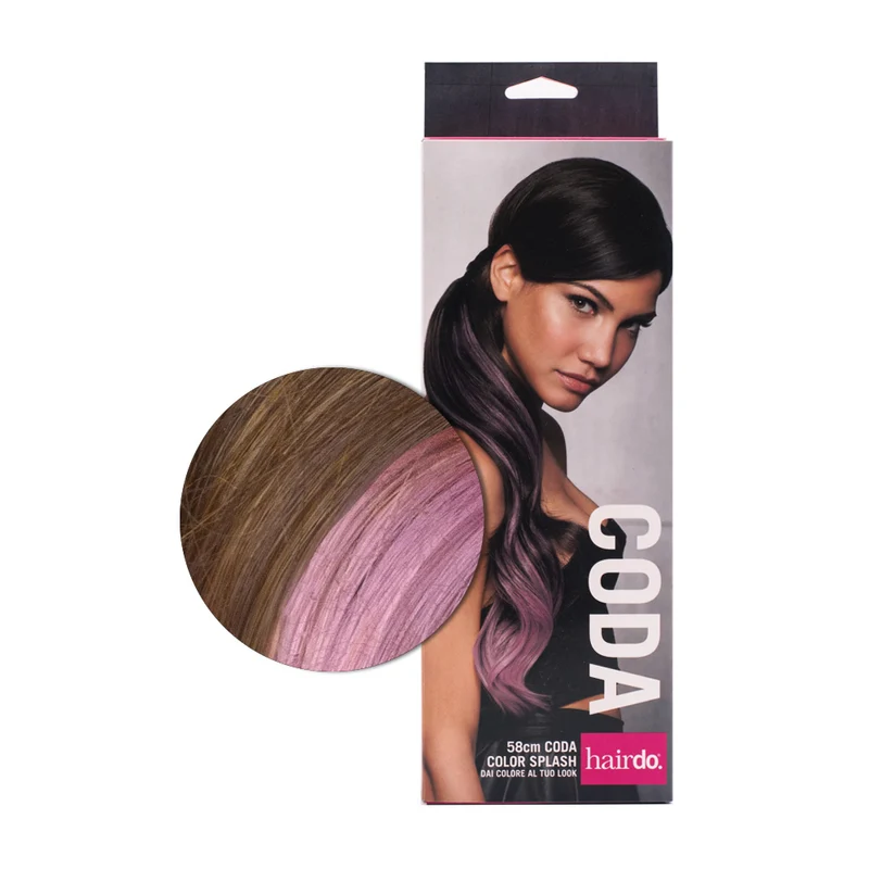 Hairdo Queue Color Splash Buttered Toast / Lavander 58 cm - queue lavande sur blond foncé