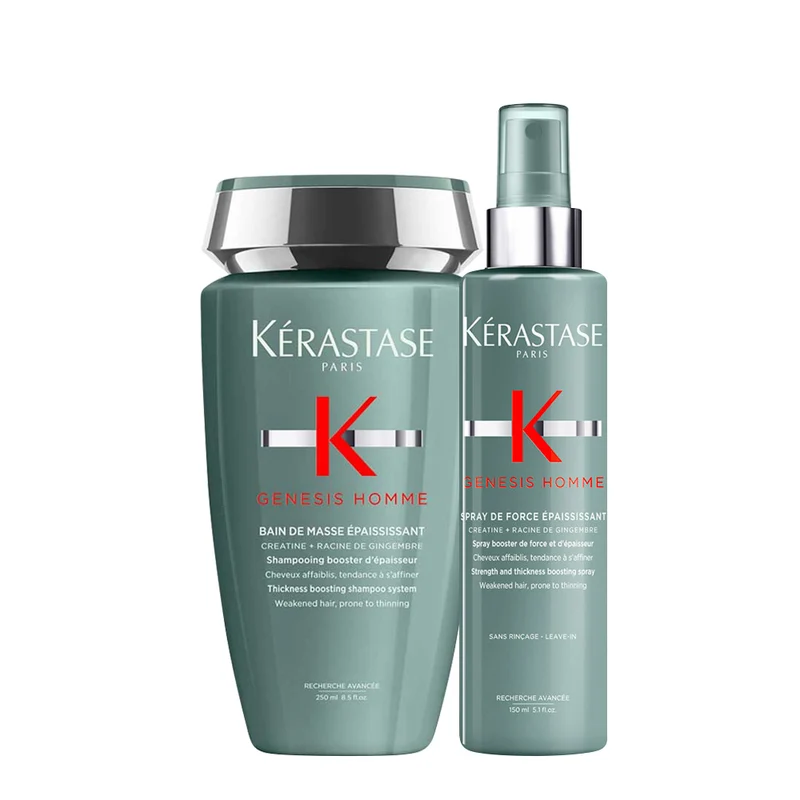 Kerastase Genesis Homme Bain Masse Epaississant 250ml Spray 150ml