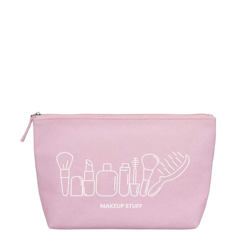 ilū Cotton Beauty Bag Pink - pochette de maquillage