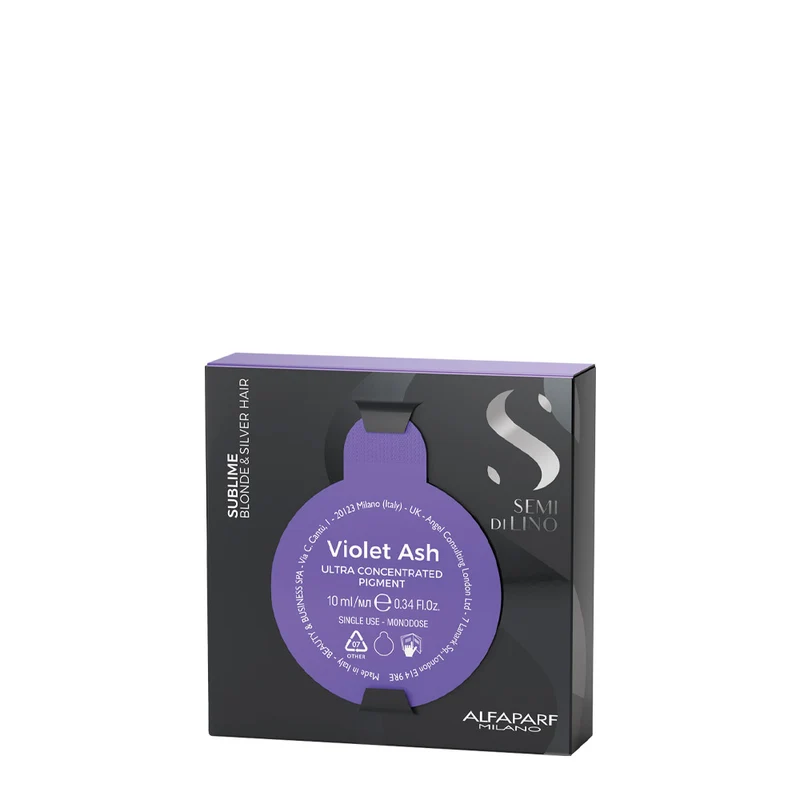 Alfaparf Milano Semi di Lino Sublime Violet Ash Ultra Concetrated Pigment 10ml - pigment antijaune