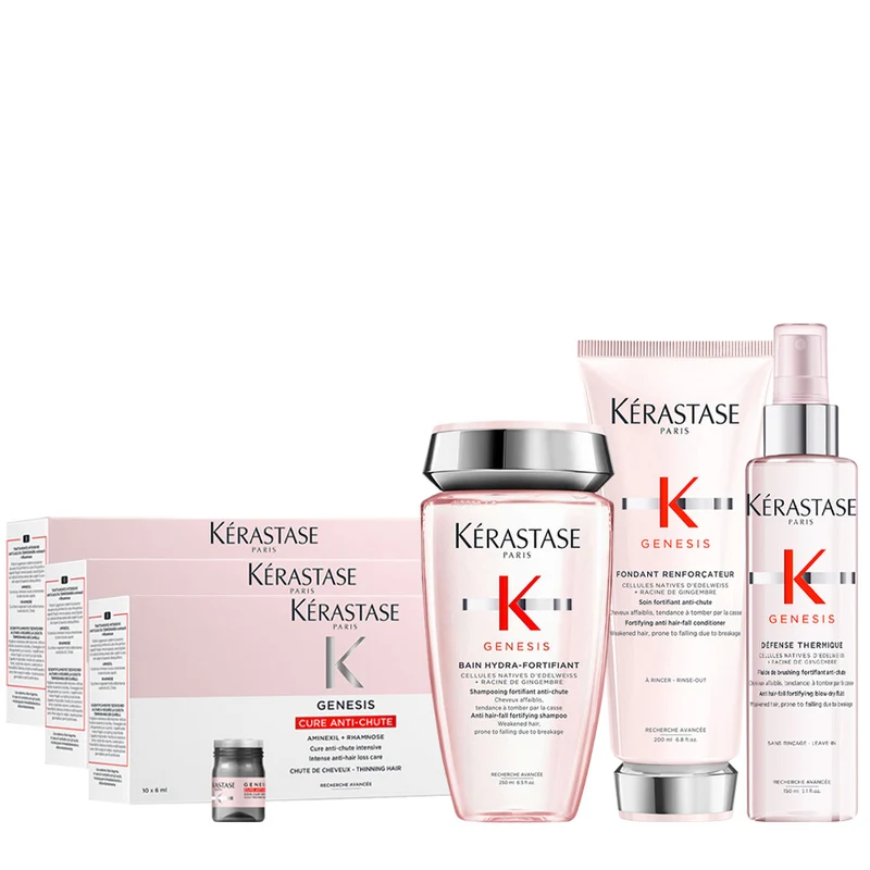 Kerastase Genesis Anti-Chute 10x6ml 3pz Shampoo 250ml Conditioner 200ml Defense Thermique 150ml