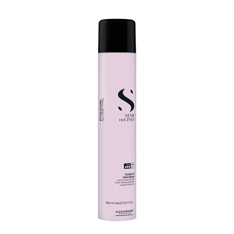 Alfaparf Milano Semi Di Lino Style&Care Original Hairspray 500ml - laque brillance tenue forte