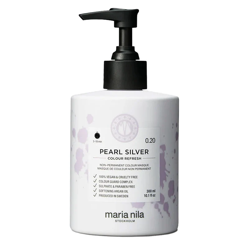 Maria Nila Colour Refresh Pearl Silver 300ml - masque colorant