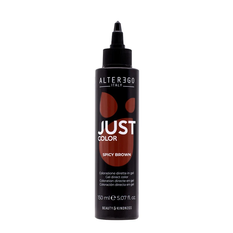 Alterego Just Color Spicy Brown 150ml - coloration gel semi-permanente