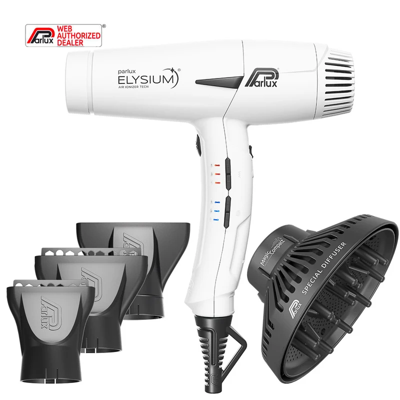 Parlux Elysium + Magic Compact Blanc - sèche-cheveux avec diffuseur