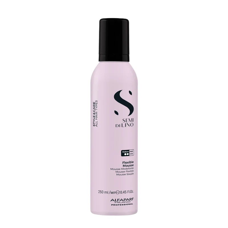 Alfaparf Milano Semi Di Lino Style&Care Flexible Mousse 250ml - mousse coiffante tenue moyenne