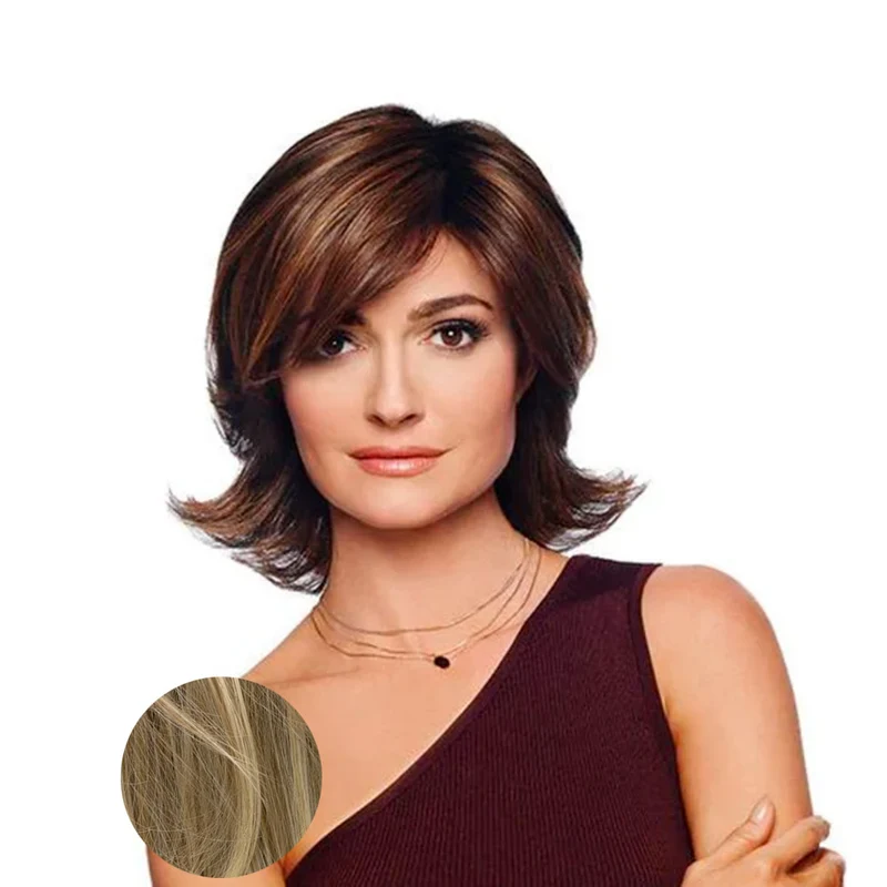 Hairdo Dream Bob Perruque blonde claire avec racine brune