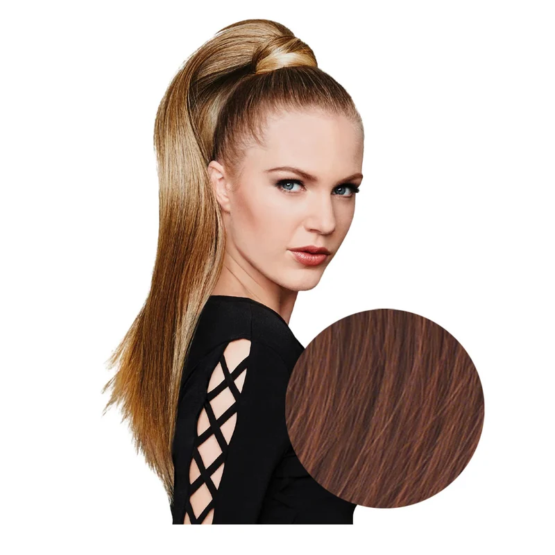 Hairdo Queue de cheval Lisse R130 Rouge Cuivre Foncé 64cm
