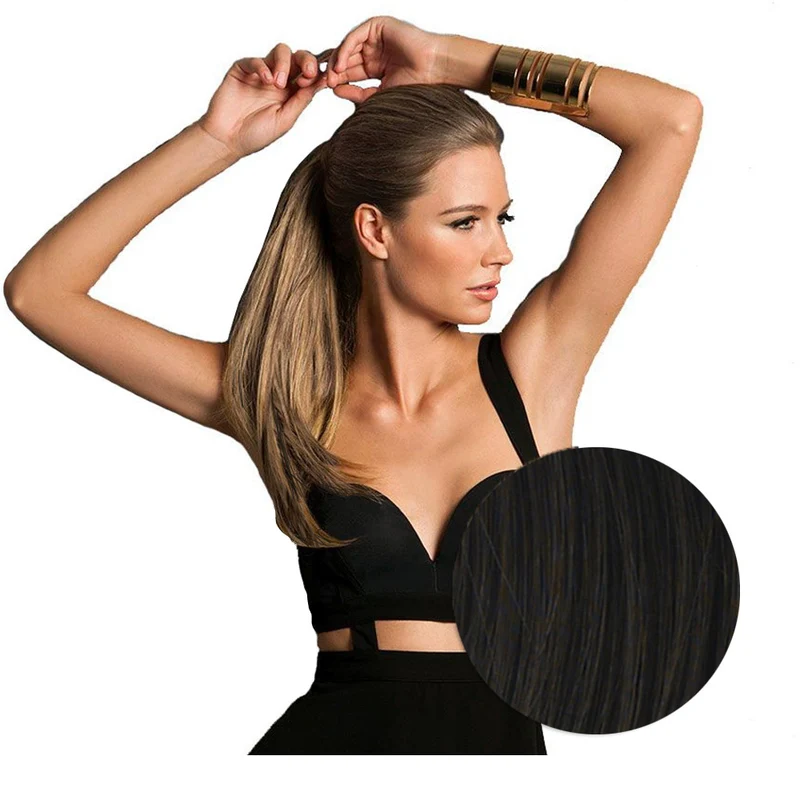 Hairdo Queue Lisse Blond Clair Doré 46cm