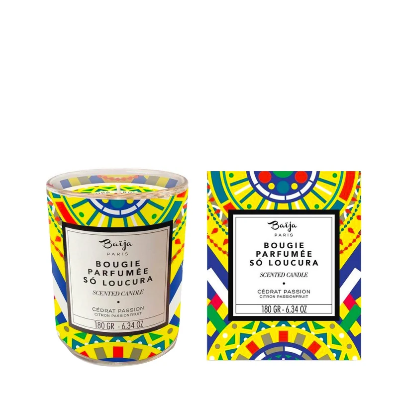 Baija Paris Bougie Parfumée au Cèdre et Fruit de la Passion 180gr