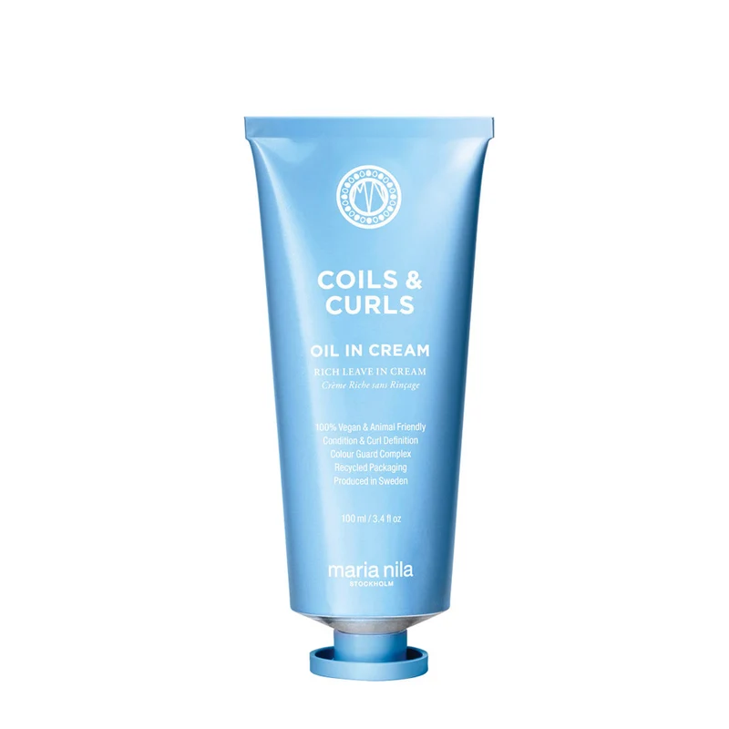 Maria Nila Coils & Curls Oil-In Cream 100ml - crème riche définissant les boucles