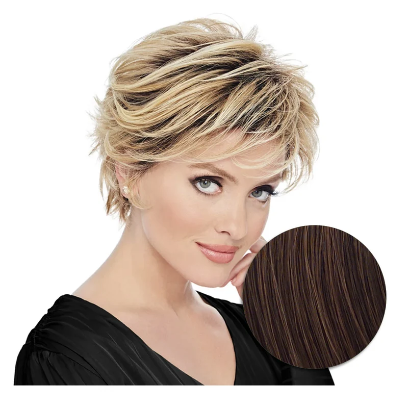Hairdo Flirty Flip Perruque Marron Moyen Cuivré - perruque coupe courte