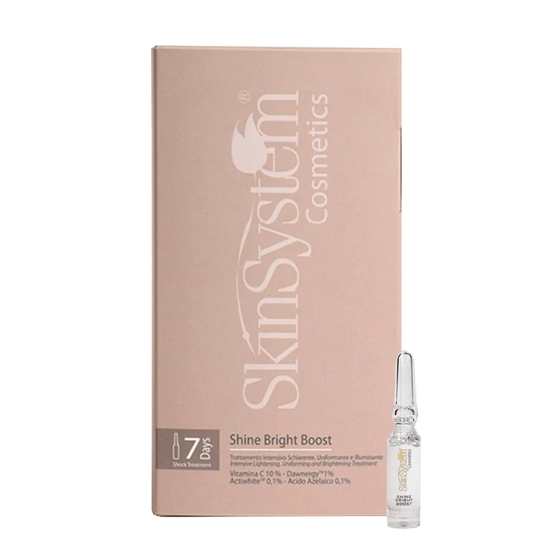 SkinSystem Shine Bright Boost 7x2ml - soin intensif éclaircissant unifiant et illuminant la peau