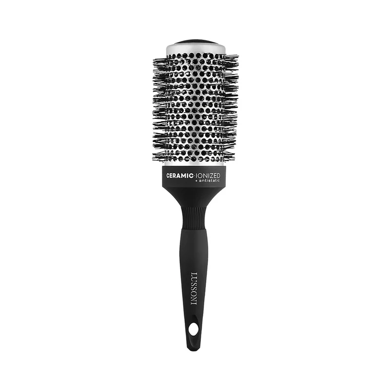 Lussoni Haircare Brush C&S Round Silver Styling 53mm - brosse ronde