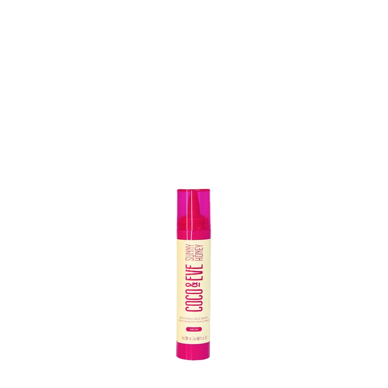 Coco & Eve Sunny Honey Bronzing Face Drops Dark Tan 30ml - gouttes autobronzantes pour le visage