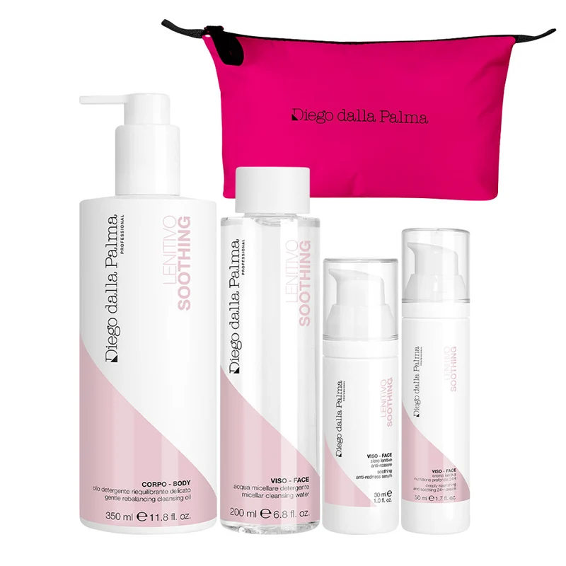 Diego dalla Palma Professional Soothing Micellar Water 200ml Cleansing Oil 350ml Serum 30ml Cream 50ml