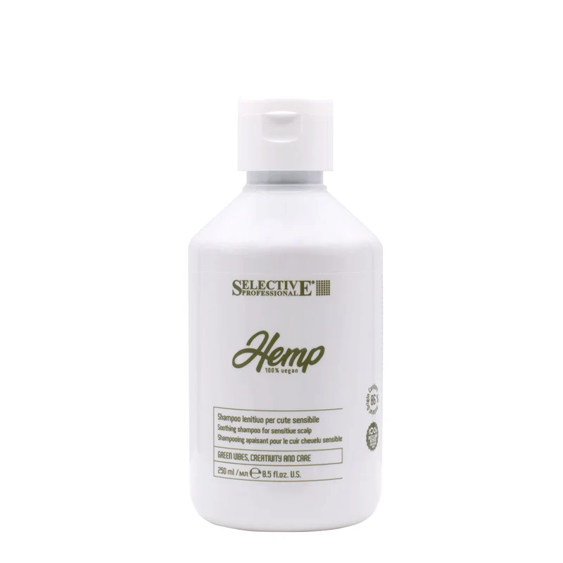 Selective Professional Hemp Lenitive Shampoo250ml - shampoing apaisant cuir chevelu sensible