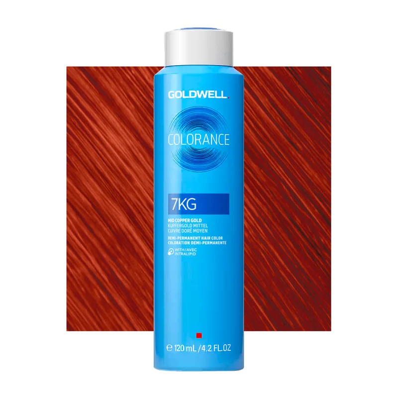 7KG Cuivre doré moyen Goldwell Colorance Warm reds can 120ml